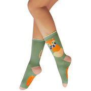 powder-cosy-fox-ankle-socks---greenorangepink-35504001
