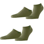 Burlington Everyday 2-Pack Sneaker Socks - Salvia Green