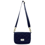 Hindbag Margault Quilted Shoulder Bag - Navy Blue