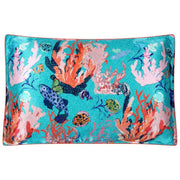 Jessica Russell Flint Underwater Coral Silk Pillowcase - Blue/Pink