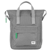 Roka Bantry B Small Mixed Hickory Recycled Canvas Backpack - Green/Black/White