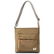 Roka Kennington B Medium Recycled Nylon Crossbody Bag - Army Brown