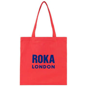 Roka Notting Hill Small Tote Bag - Raspberry Red/Blue