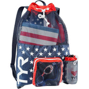 TYR Big Mesh Mummy Backpack - Red/Navy