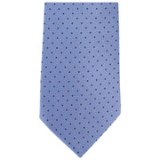 Michelsons of London Mini Spots Extra Long Polyester Tie - Light Blue