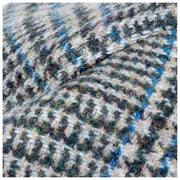 Dents Stanwick Tweed Flat Cap - Blue