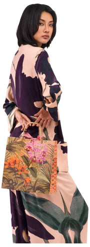 Powder Midnight Orchid Lux Trousers - White