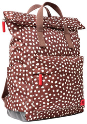 Roka Canfield B Medium Recycled Canvas Backpack - Brown Spot
