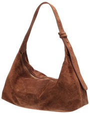 Elie Beaumont Suede Slouch Bag - Mid Brown