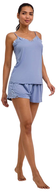 Falke Delicate Touch Chemise Top - Blue Steel