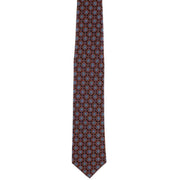 Michelsons of London Irregular Medallion Silk Tie - Orange