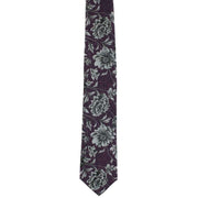 Michelsons of London Shaded Floral Silk Tie - Purple