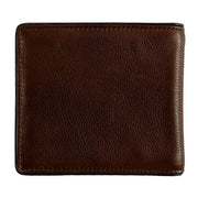 Dents Severn Leather RFID Blocking Bifold Wallet - Dark Tan/Black