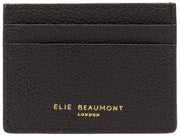 Elie Beaumont Heart Cardholder - Black/Berry Pink