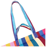 Roka Marylebone Large Cotton Canvas Oversized Tote Bag - Wide Multi Stripe