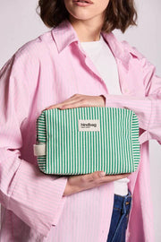 Hindbag Leon Toiletry Bag - Green Stripes