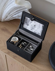 Stackers Luxury Photo Valet Box - Black