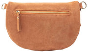 Elie Beaumont Suede Large Sling Bag - Tan