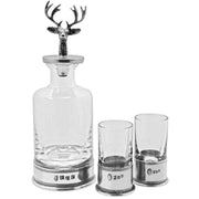 english-pewter-company-180ml-stag-mini-decanter-and-shot-glass-box-set---silverclear-34391571