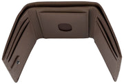Dents Aire Trifold Card Holder Wallet - Chocolate Brown