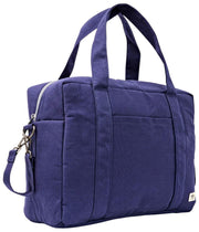 Roka Somerset Large Cotton Canvas Baby Bag - Navy Blue