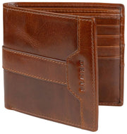 Dents Itchen Bifold Wallet - Cognac Brown