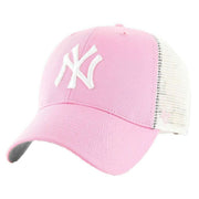 47 Brand Branson MLB New York Yankees Trucker Cap - Rose Pink/White