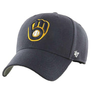 47 Brand MVP MLB Milwaukee Brewers Cap - Navy/Yellow