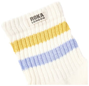 Roka Windosr Stripe Crew Socks - Summer Yellow/Thistle
