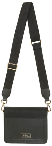 Alice Wheeler London Highbury Crossbody Bag - Black/Leopard