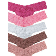 hanky-panky-signature-lace-5-pack-low-rise-thong---wild-rosepeachfizzpearl-greyartichoke-heartdesert-rose-34460028