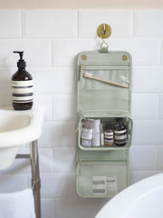 Stackers Small Hanging Wash Bag - Sage Green