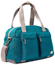 Roka Gatwick Small Recycled Canvas Duffle Bag - Deep Teal Blue
