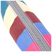 Roka Maida Vale Small Cotton Canvas Pouch - Wide Multi Stripe