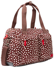 Roka Gatwick Small Recycled Canvas Duffle Bag - Brown Dot