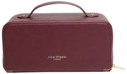 Alice Wheeler London Luxury Train Case - Berry Red