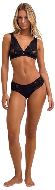 Falke Delicate Touch Triangle Bralette - Black