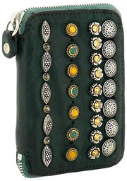 Campomaggi Forte Dei Marmi Rhinestone Purse - Green Bottle