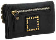 Campomaggi Felloniche Stud Coin Purse - Black/Gold
