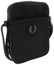 Fred Perry Crinkle Nylon Small Side Bag - Black