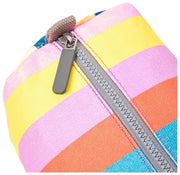Roka Mayfair Small Cotton Canvas Wash Bag - Wide Multi Stripe