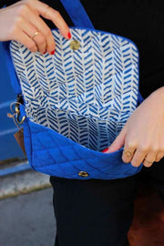 Hindbag Margault Quilted Shoulder Bag - Electric Blue