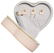Stackers Heart Travel Jewellery Box - Blush Raffia