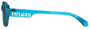 Superdry Geo-Cut Narrow Rectangular Sunglasses - Blue