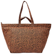 Roka Marylebone Large Cotton Canvas Oversized Tote Bag - Mini Leopard Brown