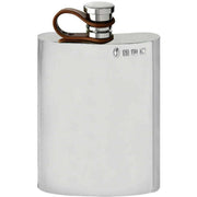 english-pewter-company-6oz-plain-leather-flexi-cap-hip-flask---silver-34391293