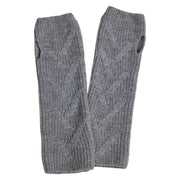 falke-ribbed-lambswool-wristlet-gloves---grey-mel-34332469