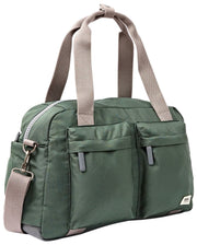 Roka Gatwick Small Recycled Canvas Duffle Bag - Thunderstorm Green