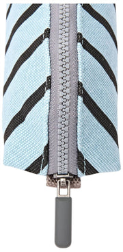 Roka Tate Small Cotton Canvas Pouch - Blue Stripe