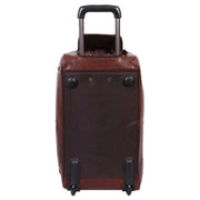 Ashwood Leather Large Wheeled Weekend Holdall - Brown